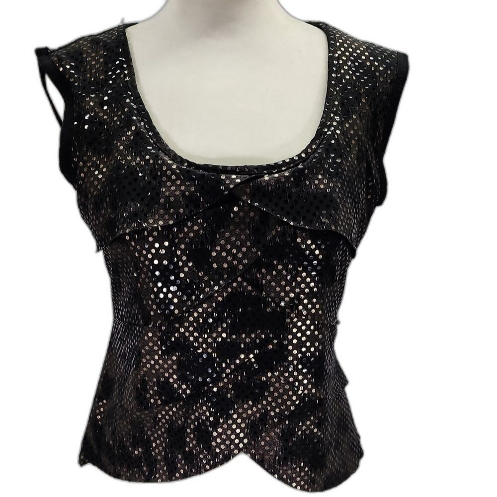 Dressbarn Collection sequin sleeveless top
